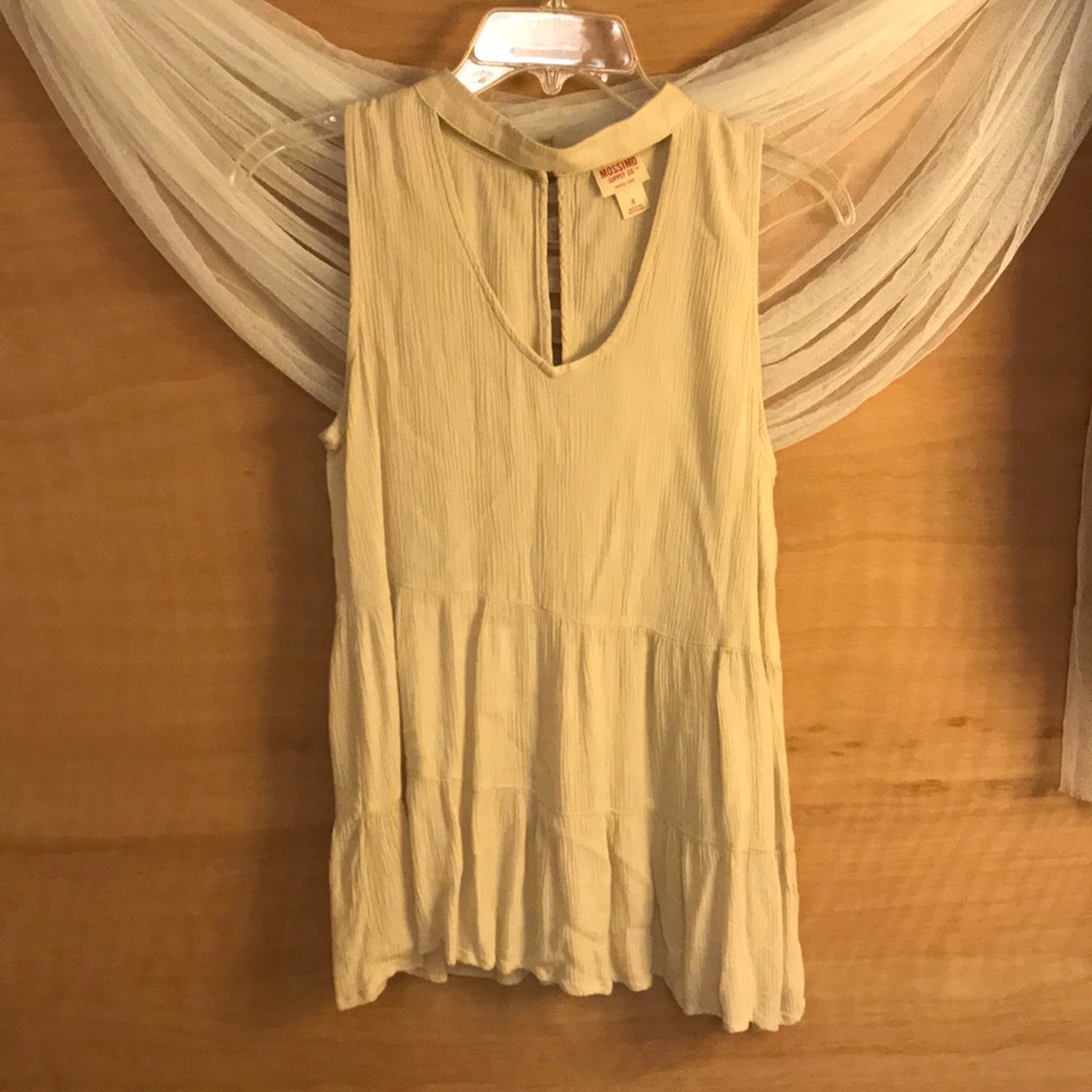 🌟fancy cream-colored choker tank-top🌟